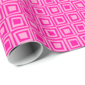 Retro Squares - Shades of Pink Cadeaupapier (Rol Hoek)