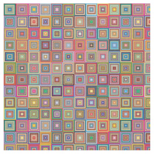 Retro Squares Stof (Close Up)