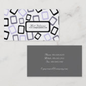 Retro Squares Visitekaartjes (Voorkant / Achterkant)