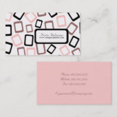 Retro Squares Visitekaartjes (Voorkant / Achterkant)