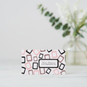 Retro Squares Visitekaartjes (Staand voorkant)