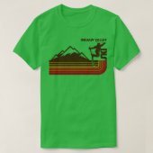 Retro Squaw Valley 70s80s Stijl Skigebied T-shirt (Design voorkant)