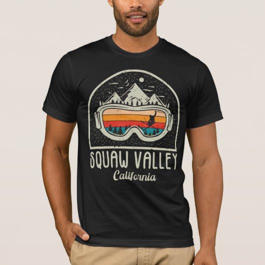 Retro Squaw Valley Ski T-shirt (Voorkant)
