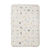 Retro Squiggle Patroon Badmat (Voorkant Verticaal)