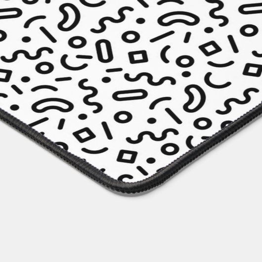 Retro Squiggle Patroon Bureaumat (Hoek)