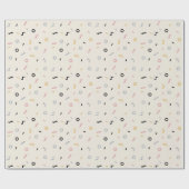 Retro Squiggle Patroon Cadeaupapier (Vlak)