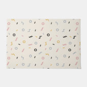 Retro Squiggle Patroon Deurmat (Voorkant)