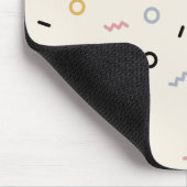 Retro Squiggle Patroon Muismat (Hoek)