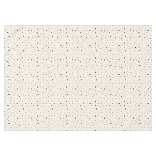 Retro Squiggle Patroon Tafelkleed (Voorkant (Horizontaal))