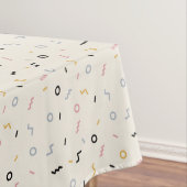 Retro Squiggle Patroon Tafelkleed (Voorbeeld)