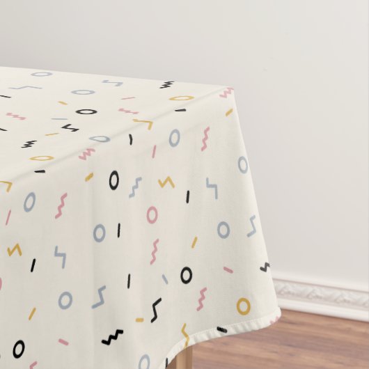 Retro Squiggle Patroon Tafelkleed (Voorbeeld)