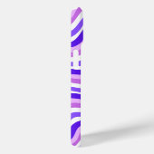 Retro Squiggly Paarse Patroon Aangepaste naam Case-Mate iPhone Case (Achterkant / Rechts)