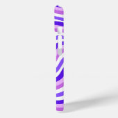 Retro Squiggly Paarse Patroon Aangepaste naam Case-Mate iPhone Case (Achterkant / Links)