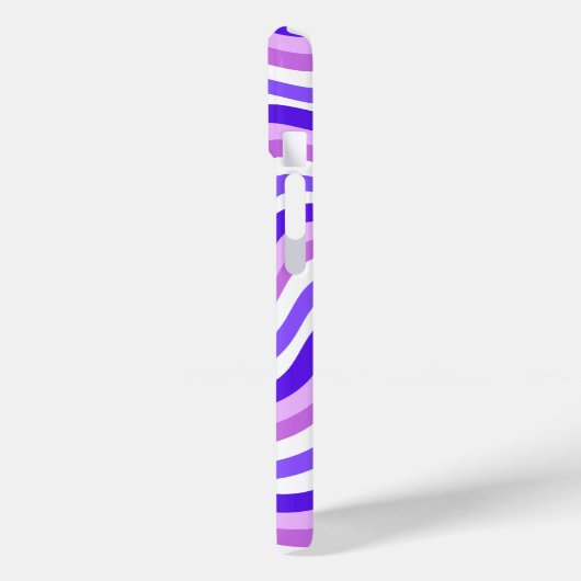 Retro Squiggly Paarse Patroon Aangepaste naam Case-Mate iPhone Case (Achterkant / Links)