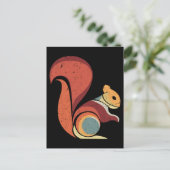 Retro Squirrel Mannen Vrouwen Rodent Animal Briefkaart (Staand voorkant)