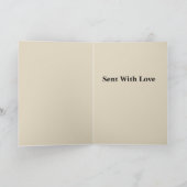 Retro Squirrel with gift parcel greeting Kaart (Binnen)