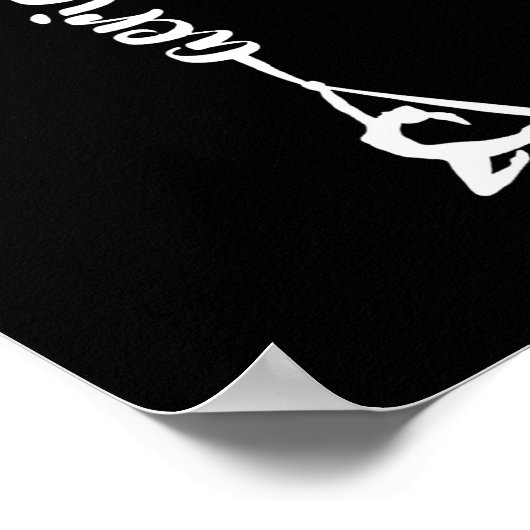 Retro Srt Aerial Silks Quote Funny Basic  Poster (Hoek)