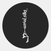 Retro Srt Aerial Silks Quote Funny Basic  Ronde Sticker (Voorkant)