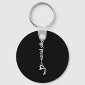 Retro Srt Aerial Silks Quote Funny Basic Sleutelhanger (Voorkant)