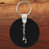 Retro Srt Aerial Silks Quote Funny Basic Sleutelhanger (Voorkant)