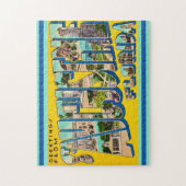 Retro St Augustine FL 11x14 Legpuzzel (Verticaal)