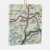 Retro St. Johnsbury Vermont Keramisch Ornament (Rechts)