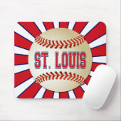 RETRO ST LOUIS BASEBALL MUISMAT (Met muis)
