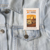Retro St Louis Missouri Route 66 Landmark Kunst Button (Insitu)