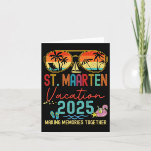 Retro St. Maarten Vakantie 2025 Herinneringen Over Kaart