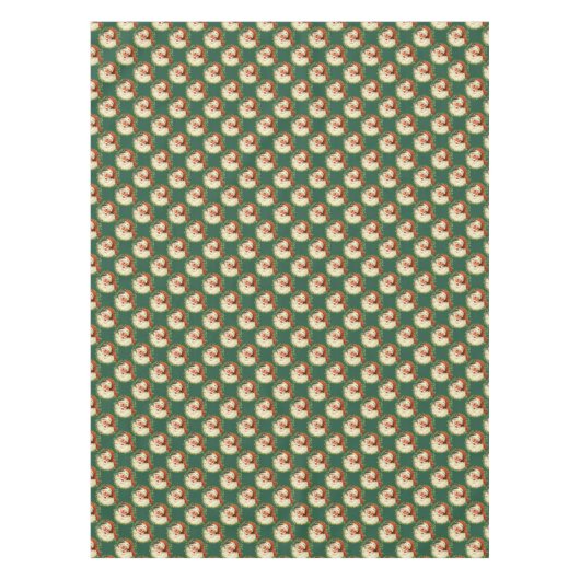 Retro St Nicholas Holiday Tafelkleed (Voorkant)