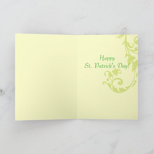 Retro St. Patrick Wenskaart van de Dag Kaart (Binnen)