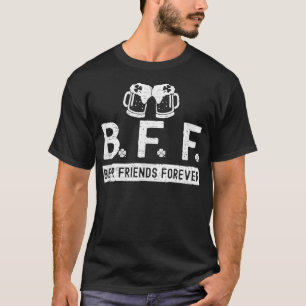  Retro St Patricks BFF Funny Beer Vriend Fo T-shirt