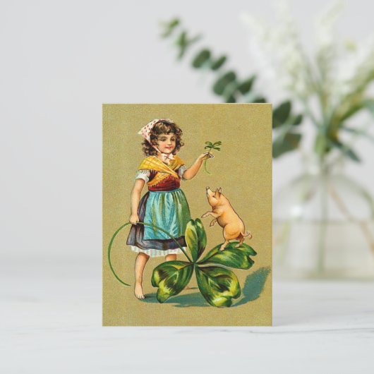 Retro St. Patrick's Day Briefkaarten (Staand voorkant)