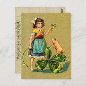 Retro St. Patrick's Day Briefkaarten (Voorkant / Achterkant)