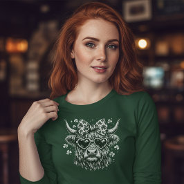 Retro St. Patrick's Day Hooglandrund T-shirt