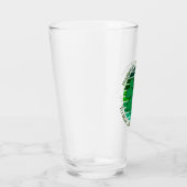 Retro St. Patrick's Day Irish 4 Leaf Clover Glas (Rechts)