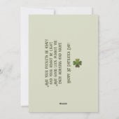 Retro St Patrick's Day Shamrock Irish Celtic Photo Feestdagenkaart (Achterkant)