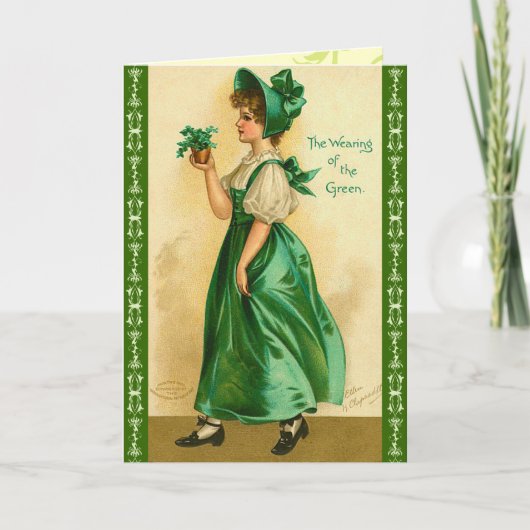 Retro St. Patrick's Day Wenskaart Kaart (Voorkant)
