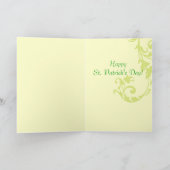 Retro St. Patrick's Day Wenskaart Kaart (Binnen)