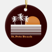Retro St Pete Beach Ornament (Voorkant)