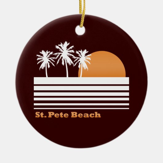Retro St Pete Beach Ornament (Voorkant)