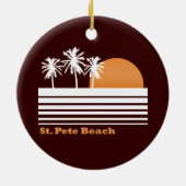 Retro St Pete Beach Ornament (Achterkant)