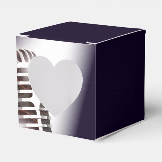 Retro Stage-microfoon Bedankdoosjes (Voorkant Zijde)