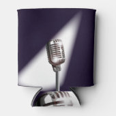 Retro Stage-microfoon Blikjeskoeler (Voorkant)