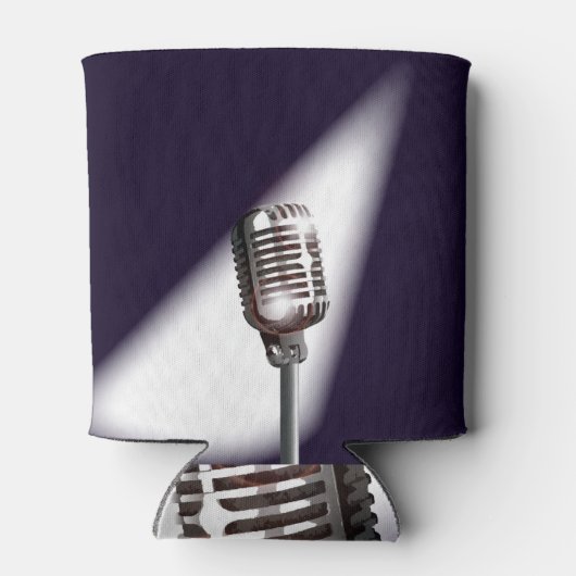 Retro Stage-microfoon Blikjeskoeler (Achterkant)
