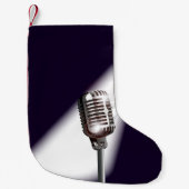 Retro Stage-microfoon Kleine Kerstsok (Voorkant)