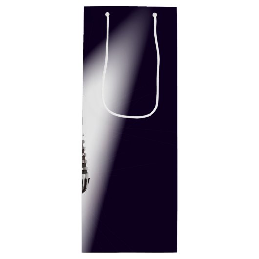 Retro Stage-microfoon Wijn Cadeautas (Voorkant)