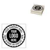 Retro Stamp Lijst Business Name, Slogan & Logo Rubberstempel (Gestempeld)