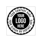 Retro Stamp Lijst Business Name, Slogan & Logo Rubberstempel (Afrduk)