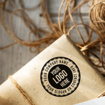 Retro Stamp Lijst Business Name, Slogan & Logo